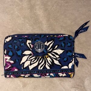 Vera Bradley Turnlock Wallet “African Violet" - retired
